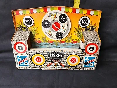 £70.12 • Buy Vintage Wyandotte Mechanical Shooting Gallery Pressed Tin Toy Great Shape 
