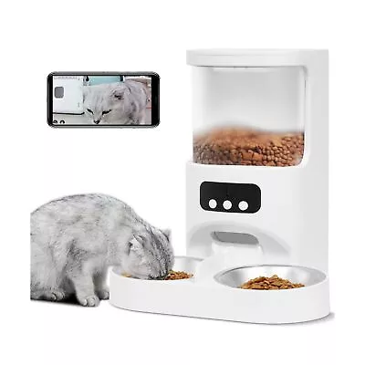 Automatic Cat Feeder With Camera For 2 Cats1080P HD Video Night Vision Pet F... • $163.24