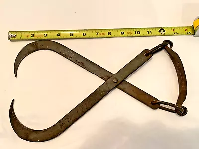 Antique Wrought Iron Ice Block Tongs • $40