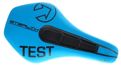 Shimano PRO Stealth Off-Road MTB GRAVEL TEST Saddle Stainless Rail 142mm Blue • $75.19