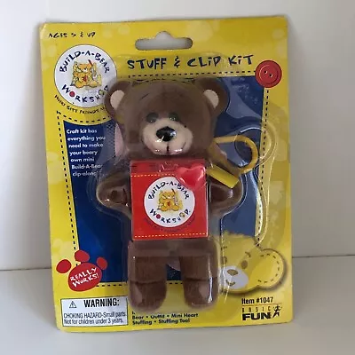RARE Build A Bear Workshop Mini Bear Stuff & Clip Kit Backpack 205 • $19.95