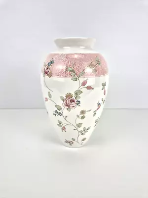 Wedgewood Rosehip Bone China LargeTall Vase Made In England VGC • $110