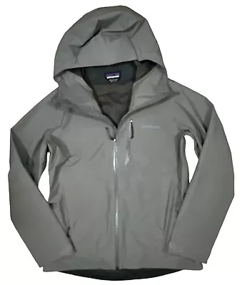 PATAGONIA Calcite Goretex GTX Stone Gray Hiking Rain Shell Jacket Womens Medium • $139.99