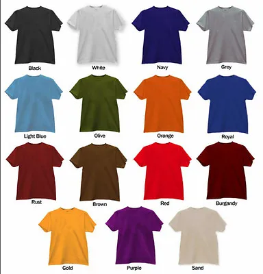 T-Shirt Men's Big Tall GREYSTONE Short Sleeve Tee Shirt Plain Heavyweight 14XL • $43.87