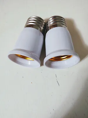 (LOT OF 2)--Light Bulb Socket Extender E26 Standard Medium Base (1.5 Inches) • $9.88