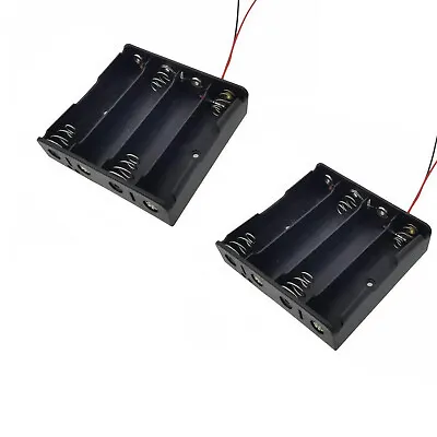 2 Slot To 4 Slot 18650 Battery Holder Clip For With Connect LeadPack Of 2 • $2.99