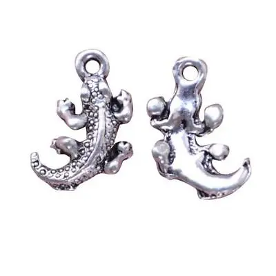 5 X Lizard Gecko Newt Halloween Charms Jewellery Making Pendant Tibetan Silver • £2.09