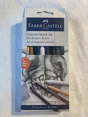 Faber-Castell Charcoal Sketch Set – 7 Piece Charcoal And Pastel Art Supplies … • $12.99