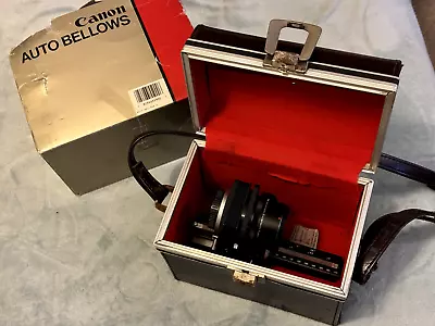 Canon FD Camera Auto Macro Bellows (boxed) +Extension Tube  +Hard Carry Case • £67.99