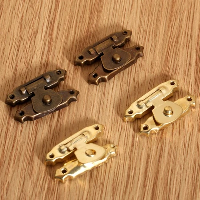 $4.44 • Buy Vintage Retro Decorative Jewellery Box Latch Catch Gift Wood Chest Hasp Lock