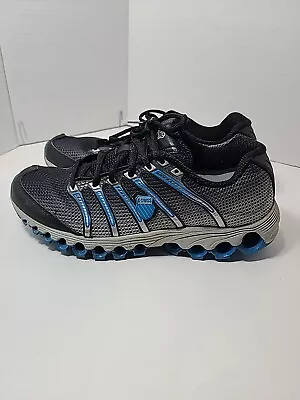 K-Swiss 02281099 Low Tubes Run Silver/Blue/Black Mesh Running Shoes Size 10.5 • $25