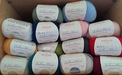 Sirdar Snuggly Cashmere Merino  DK X 50g ~ F229 Choose Colour • £5.25