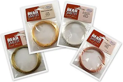 $4.30 • Buy Beadsmith GERMAN Craft Silver/ Gold/ Copper/ Brass Wire From 14 To 26 Gauge
