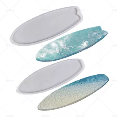 Surfboard Silicone Epoxy Resin Tray Mold Surf Board DIY Ocean Wave Serving Board • $18.92