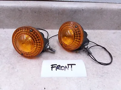 Yamaha 500 XT XT500 Enduro Front Turn Signal Pair WORKS 1977 ANX-C38 • $75