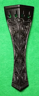 Luxurious Handmade Carved Ebony Violin Tailpiece 4/4.Hill Mod #87 • $35