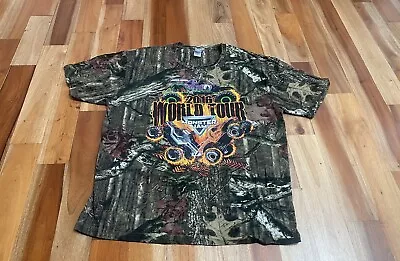 Monster Jam 2016 World Tour Camo T Shirt TEE Grave Digger ADULT XL • $16.96