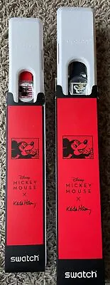 Swatch Disney Mickey Mouse X Keith Haring Watch Lot Of 2 NEW SOLD OUT • $150
