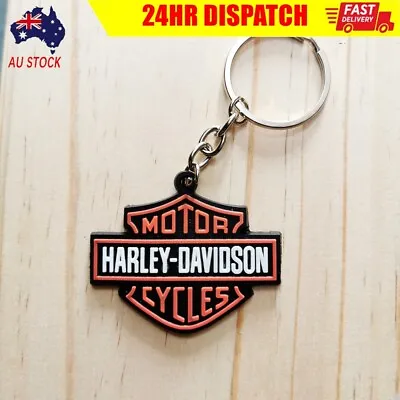 $7.99 • Buy Vinyl Key Ring Harley Davidson Keyring Fat Boy Softail Sportster Night Rod AUS