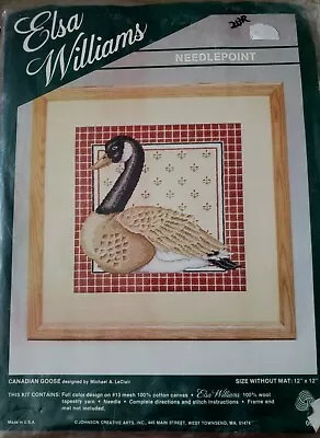 Elsa Williams CANADIAN GOOSE Needlepoint Picture Kit #0629 NEW • $19.99