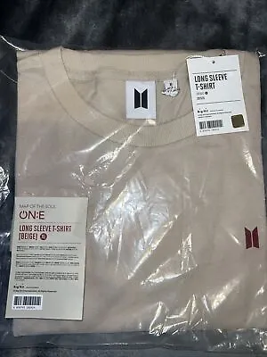 XL BTS Map Of The Soul ON:E Long Sleeve T-shirt Beige Official Merch • $50