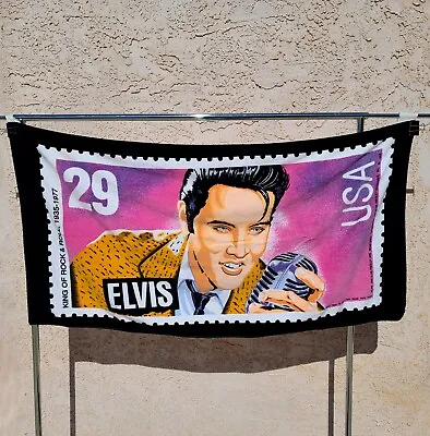 VTG Elvis Presley Beach Towel 29-cent 1992 Postage Stamp 29 X 58 Bath Pool Wrap • $39.89