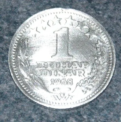 1 Dinar Coin From Yugoslavia 1968 • £3