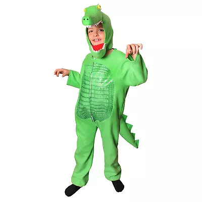 Child Crocodile Costume Animal Fancy Dress Alligator Boys Girls School Book Week • £15.19