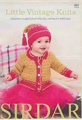 £6.99 • Buy Sirdar Little Vintage Knits Snuggly Baby Bamboo  DK Book 405 Patterns 0-7 Years