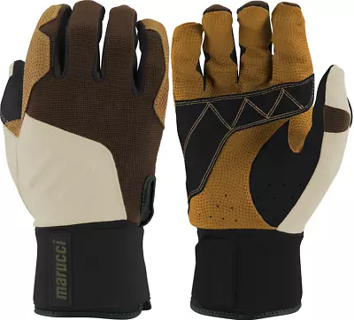 1 Pair 2022 Marucci MBGBKSMFW Blacksmith Batting Gloves Brown/Tan Adult XX-Large • $45.11