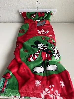 Disney Mickey Mouse Christmas Gift Holiday Soft Plush Throw Blanket Red 50x70” • $33.25