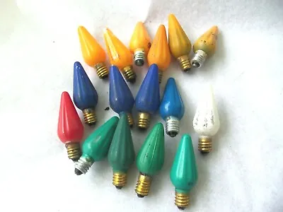 Vintage Mazda 6v Christmas Light Bulbs Lot!  16!  UNTESTED!!  MULTIPLE COLORS • $15.99