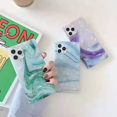 $17.58 • Buy Marble Phone Case For IPhone 12 11 Pro Max/Xs/Xr 8 7 Plus Square Shell Cover 