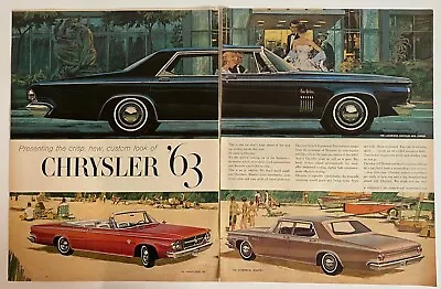 1963 Chrysler New Yorker 300 Newport Vintage Magazine Print Ad • $6.99