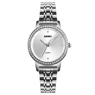£39.99 • Buy Diamond Look Womens Watch Silver With Stainless Steel Strap Quick UK Dispatch