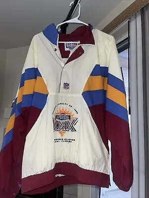 Vintage NFL Starter Jacket XL 90s Super Bowl XXIX 49ers Chargers Rare 1995 Retro • $90