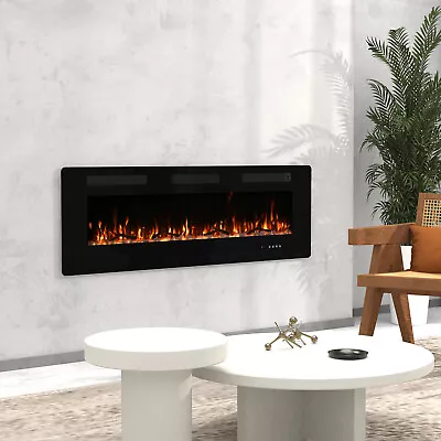 Electric Fireplace Recessed Ultra Thin Insert &Remote Control 40''/50''/60'' • $229.99