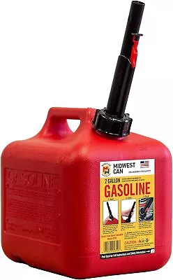Midwest Can 2310 Quick-Flow Gas Can - 2 Gallon • $41.99