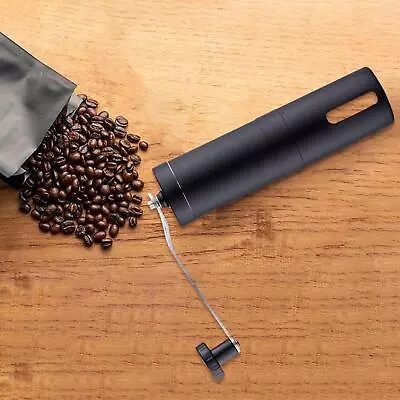 Manual Coffee Grinder Stainless Steel Conical Burr Hiking Drip Coffee Home • £15.98