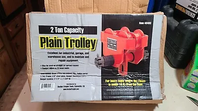 Harbor Freight MiB 2 Ton Plain Trolley Push Trolley 102-203mm Beam 3/8  Frame • $24.99