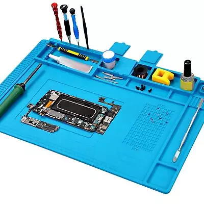 Large Soldering Mat Anti Static Magnetic Repair Work Mat For Computer • £17.88