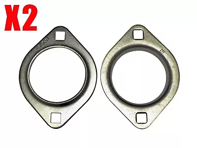 Set Of 2 Two Hole 1  Axle Bearing Flangettes For Go Karts Minibike Cart Parts • $12.96