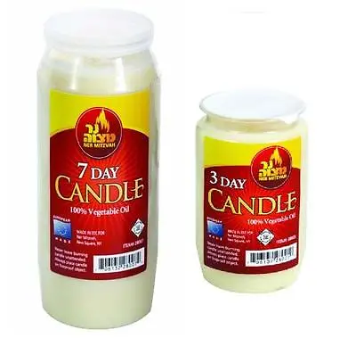 10x 7 DAY Candles & 10x 3 DAY Candles - - - Tall Memorial Candel Pillar Lot Deal • £98