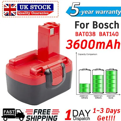 £16.99 • Buy 14.4V 3.6Ah Battery For Bosch BAT038 BAT040 BAT140 2607335533 GSR PSR1440 GDS UK