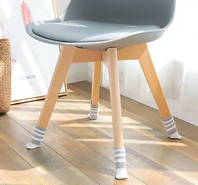 $6.99 • Buy 4x Furniture Leg Cover Floor Protector Table Chair Feet Adjustable Socks Set
