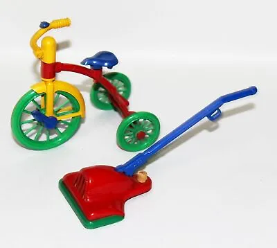 Vintage Ideal Hard Plastic Toy Tricycle Vacuum Cleaner Made In USA Retro Old • $9.99