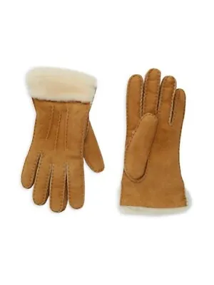 Ugg Shearling Gloves Chestnut Color Msrp : $ 155 Nwt Size Large • $40.99