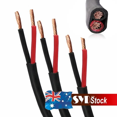 $52.07 • Buy 6mm 10mm 13mm Electric Twin Core Cable Solar Auto Trailer Caravan Battery Wire