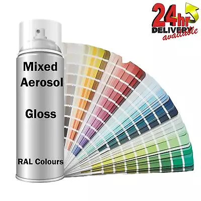 Mixed Aerosol Paint RAL Colours Metal/Wood/Ceramics/Stone/Clay/UPVC/Plastic • £13.95