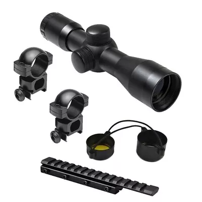 4x30 Rifle Scope + Rings + Mount Fits Henry Marlin 22 Lever Action Carbine • $61.37